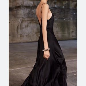 Haven Anthropologie black maxi dress